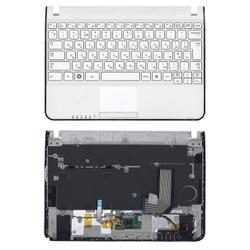 клавиатура для ноутбука samsung n210 n220 топ-панель белая