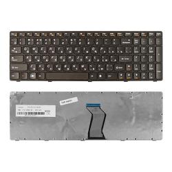 клавиатура для ноутбука lenovo ideapad b570 b580 v570 z570 z575 b590 черная с черной рамкой