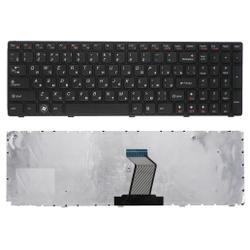 клавиатура для ноутбука lenovo ideapad z560 z565 g570 g770 черная с рамкой
