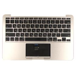 клавиатура для ноутбука macbook a1370 2011+ черная с подсветкой плоский enter топ-панель