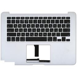 клавиатура для ноутбука macbook a1369 2011+ черная с подсветкой плоский enter топ-панель