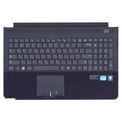 клавиатура для ноутбука samsung rc520 топ-панель темно-серая