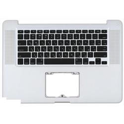 клавиатура для ноутбука macbook a1286 2009+ черная, топ-панель