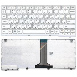 клавиатура для ноутбука lenovo ideapad s205 белая с рамкой