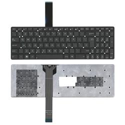 клавиатура для ноутбука asus k55 черная без рамки (вертикальный enter)