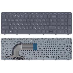 клавиатура для ноутбука hp pavilion 15-e черная с рамкой