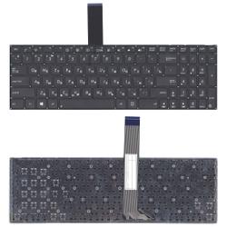 клавиатура для ноутбука asus k56 x553 x554 x555 черная без рамки, плоский enter
