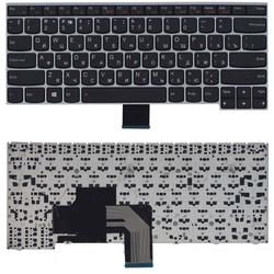 клавиатура для ноутбука lenovo v490 v490u v490ua черная с серебристой рамкой