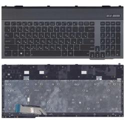 клавиатура для ноутбука asus g55 g55v g55vw g57 g57v g57vw черная с рамкой и подсветкой