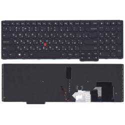 клавиатура для ноутбука lenovo thinkpad s5 yoga 15 черная с подсветкой