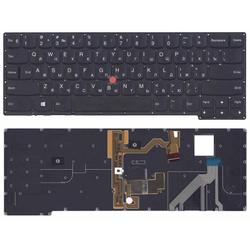 клавиатура для ноутбука lenovo thinkpad x1 carbon gen 2 2014 черная с подсветкой