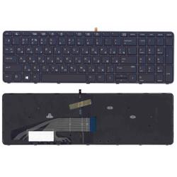 клавиатура для ноутбука hp probook 450 g3 455 g3  черная с подсветкой