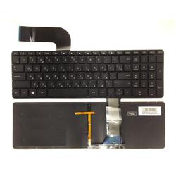 клавиатура для ноутбука hp pavilion 15-p 17-f черная с подсветкой