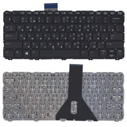 клавиатура для ноутбука hp probook 11 ee g1 черная без рамки (горизонтальный enter)