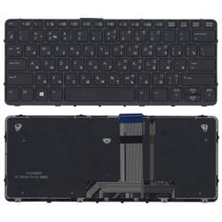 клавиатура для ноутбука hp probook x2 612 g1 черная с рамкой и подсветкой