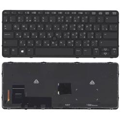 клавиатура для ноутбука hp elitebook 720 g1 820 g1 черная с черной рамкой, указателем и подсветкой