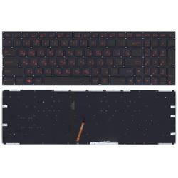 клавиатура для ноутбука asus fx502 черная с красной подсветкой