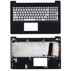 клавиатура для ноутбука asus n550 g550jk чёрная топ-панель