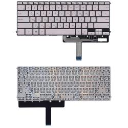 клавиатура для ноутбука asus zenbook 3 deluxe ux490ua серебристая с подсветкой