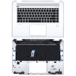 клавиатура для ноутбука hp zbook studio g5 серебристая топ-панель