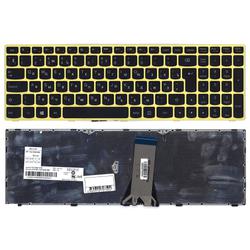клавиатура для ноутбука lenovo ideapad g50-70 g50-30 черная с салатовой рамкой