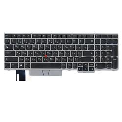 клавиатура для ноутбука lenovo ibm thinkpad e580 серебристая
