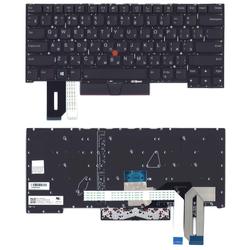 клавиатура для ноутбука lenovo thinkpad t14s черная с подсветкой