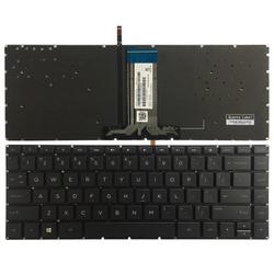 клавиатура для ноутбука hp 14-ab черная с подсветкой