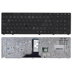 клавиатура для ноутбука hp elitebook 8760w 8770w серая с указателем без подстветки