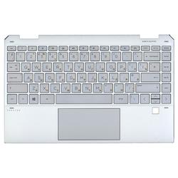 клавиатура для ноутбука hp spectre x360 13-aw tpn-q225 топкейс серебристый
