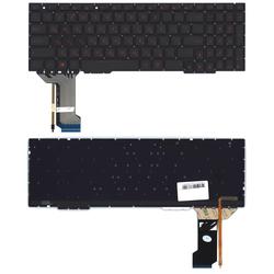 клавиатура для ноутбука asus gl753 fx553vd черная с красной подсветкой (узкий шлейф подсветки)
