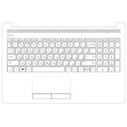 клавиатура для ноутбука hp 15-db 15-da топкейс белый