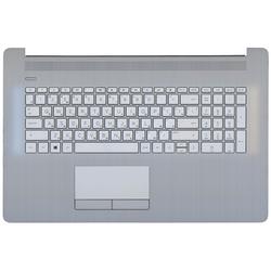клавиатура для ноутбука hp 17-by 17-ca топкейс серый