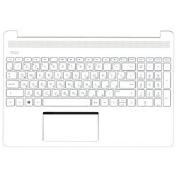 клавиатура для ноутбука hp 15s-eq 15s-fq топкейс белый