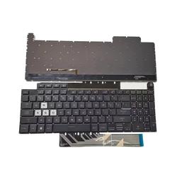 клавиатура для ноутбука asus gaming f15 fa507 черная с подсветкой