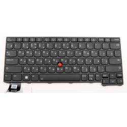 клавиатура для ноутбука lenovo thinkpad x13 gen 3 черная с подсветкой