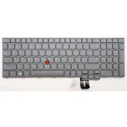 клавиатура для ноутбука lenovo thinkpad p16 gen 1/2 серая с подсветкой