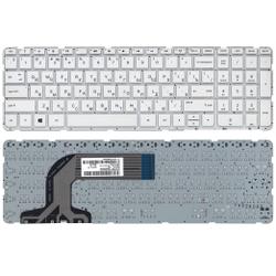 клавиатура для ноутбука hp pavilion 15-e, 15-n, 15t-e, 15t-n, 15z-e, 15z-n, 250 g3, 255 g3, 256 g3 белая, без рамки