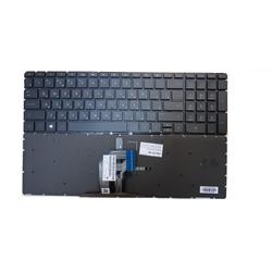 клавиатура для ноутбука hp pavilion 15-ac, 15-af, 15-ay, 250 g4, 255 g4 черная, без рамки, с подсветкой