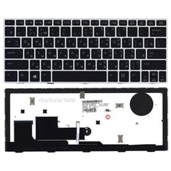 клавиатура для ноутбука hp elitebook revolve 810 g1, 810 g2 черная, рамка серая, с подсветкой