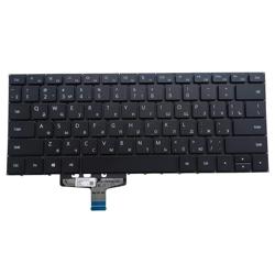 Клавиатура для ноутбука Huawei MateBook 13 VLR-W19 черная, плоский Enter