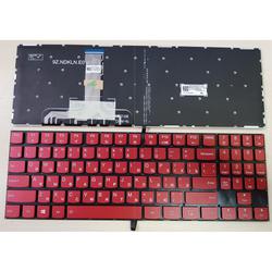 клавиатура для ноутбука lenovo legion y520, y520-15ikb красная, без рамки, с подсветкой