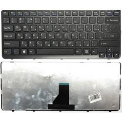 клавиатура для ноутбука sony vaio sve14a, sve14a2m6ew, sve14a1c5e, sve14a1m6ep, sve14a1x1r, sve14a1v6r, sve14a1v1r, sve14a2v1r черная, с рамкой