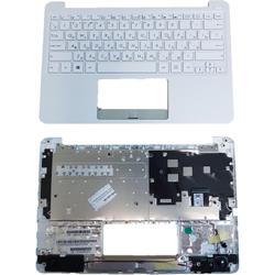 клавиатура для ноутбука asus x205ta-1a белая, верхняя панель в сборе (белая)