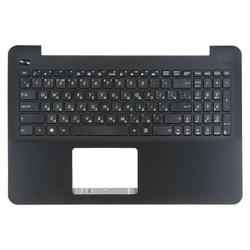 клавиатура для ноутбука asus x555, x555l, x555ld, x555ln черная, верхняя панель в сборе (черная)