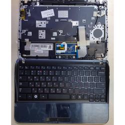 клавиатура для ноутбука samsung nf210 черная, верхняя панель в сборе (черная)